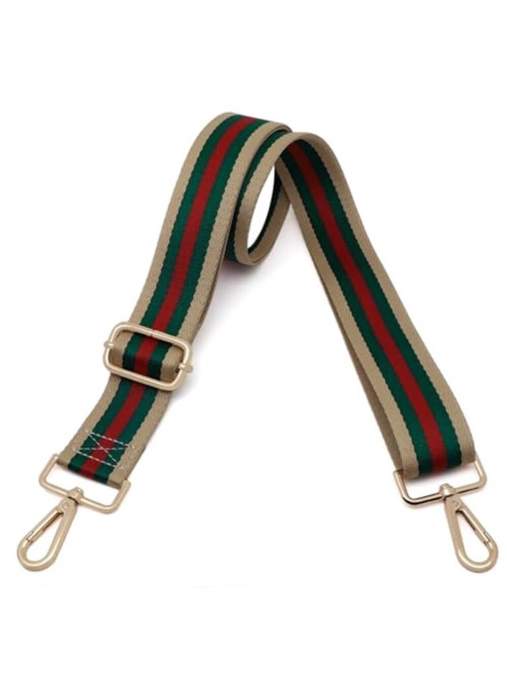 Adjustable Wide Purse Strap Canvas Crossbody Handbag Replacement Stripe Shoulder
